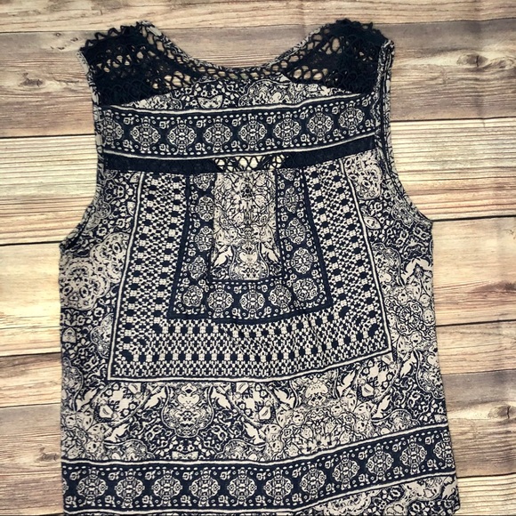 Lucky Brand Sleeveless Top ~ Size: (S) Small _Navy - Picture 10 of 14